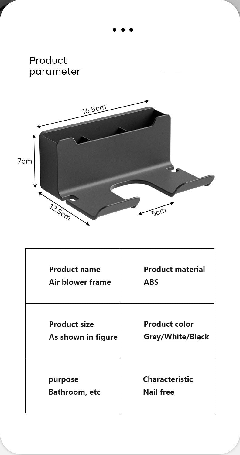 Support de rangement pour sèche cheveux | RDryerSupport™